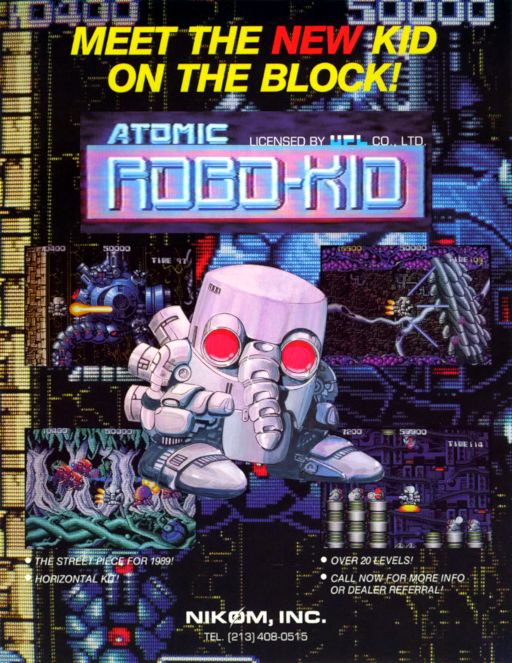 Atomic Robo-kid (World, Type-2) Arcade Game Cover